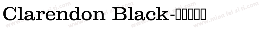 Clarendon Black字体转换